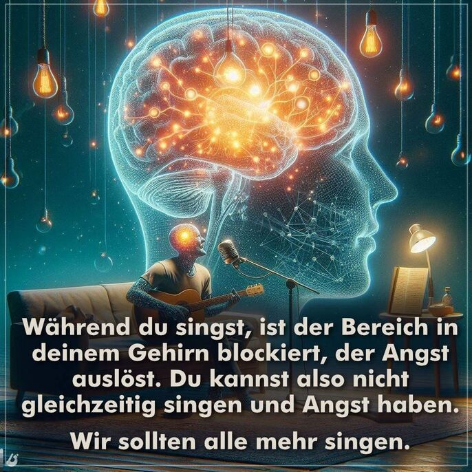 Singen blockiert Angst